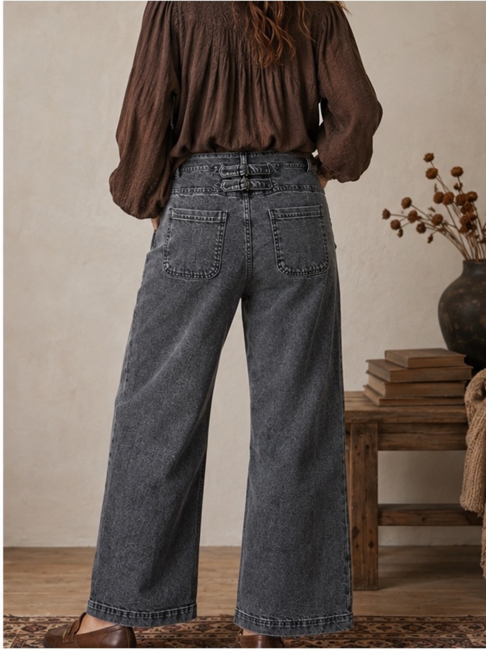 WRAP London Wide-Leg Jeans — Size 14
